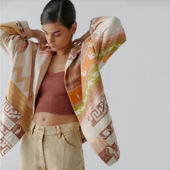 ☀️🧡💛🤎NWT URBAN OUTFITTERS DBG Open Front Jacket with pockets and hood - Picture 2 of 14